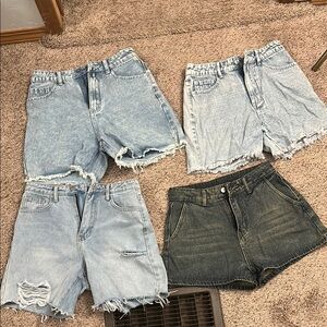 Denim Distressed Women's Shorts Set size S / US 4